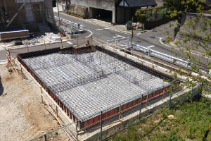 地盤調査とベタ基礎工法の写２