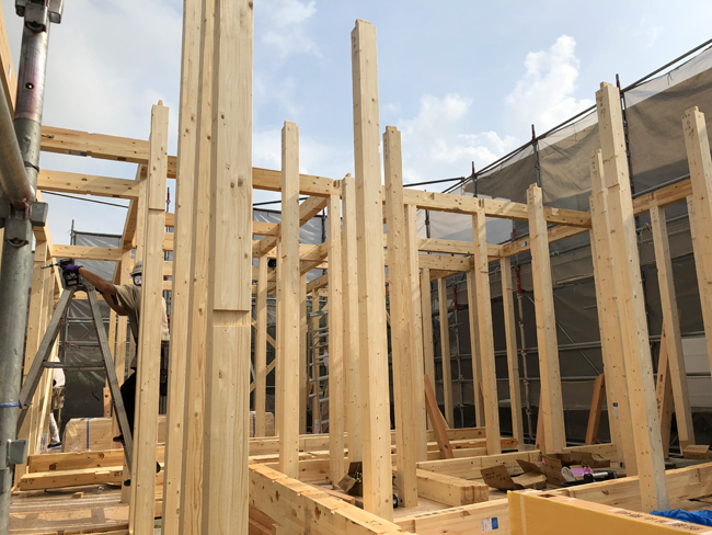 I様邸建て方②