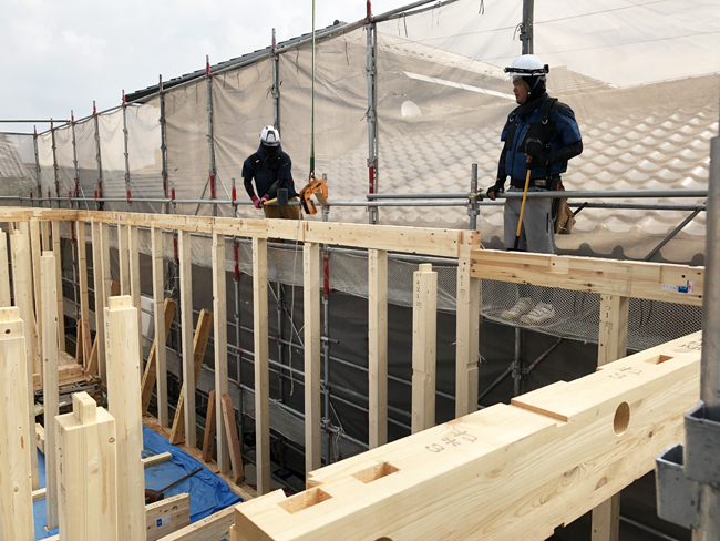 I様邸建て方③
