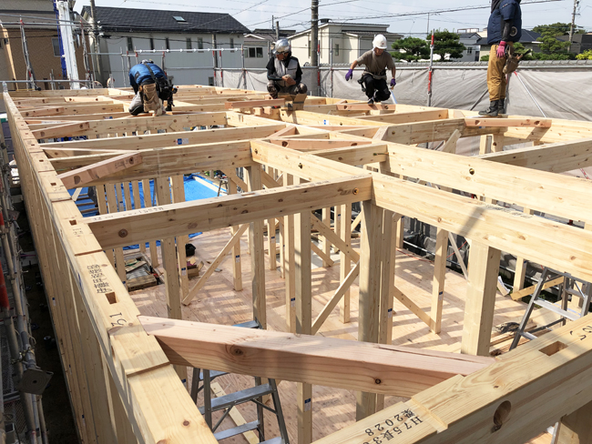 I様邸建て方⑤