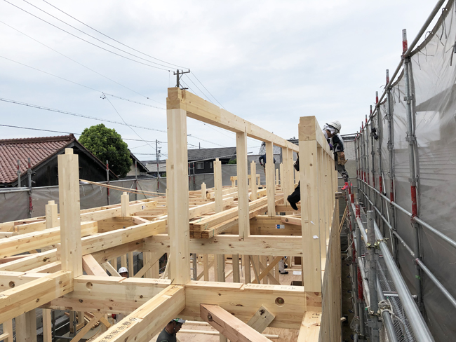 I様邸建て方⑦