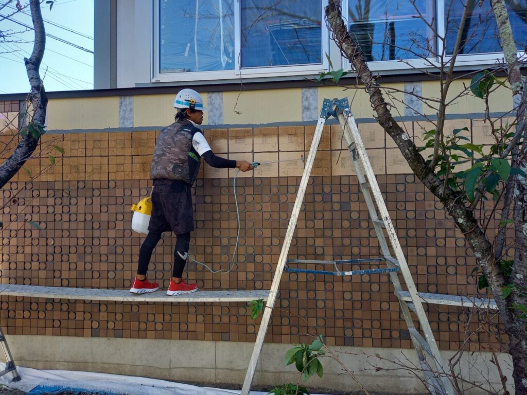 壁タイルの施工②4